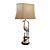 Elegant White Heron Accent Lamp 3D model small image 1