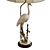 Elegant White Heron Accent Lamp 3D model small image 2