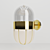 Smoked Pill Glass Wall Lamp 3D model small image 1