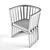 Classic Oakwood Chair 3D model small image 2