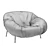 BAXTER CLOSER 102: Modern and Stylish Armchair 3D model small image 2