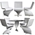 Elegant Twist Chair 3D model small image 1