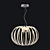 Modern Argent LED Pendant 3D model small image 1