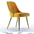 Mid-Century Leather Chair and Wright Table Set 3D model small image 2