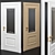 Imperiale VC Insert Bianco: Elegant Italian Interior Door 3D model small image 1