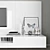 Modern TV Stand Set 3D model small image 2