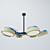 Swivel Lamp Chandelier 3D model small image 2