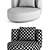 Elegant Audrey Swivel Armchair 3D model small image 2