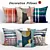 West Elm Decorative Pillows 3D model small image 1