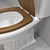 Monarch Black/White Toilet 3D model small image 3