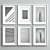 Multi-Colored Picture Frames Set -45 3D model small image 1