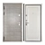 Vesta SteelGuard: Secure Entrance Metal Door 3D model small image 3