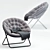 Solid Hang-A-Round Chair: Chic Seating Solution 3D model small image 1