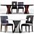 Elegant Miramont and Cavallini Dining Set 3D model small image 1