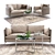 Maya Prianera: Modern Sofa & Round Tables 3D model small image 1
