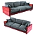 3D Sofa Model: FBX and OBJ Files 3D model small image 1