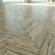 Natural Wood Parquet Flooring - Herringbone & Chevron Design 3D model small image 3