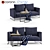 Flamingo Collection: Elegant and Versatile Sofa 3D model small image 1