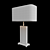 Elegant Grey Marble Table Lamp 3D model small image 3