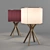 Elegant Glass Table Lamp 3D model small image 3