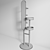Mirror-topped coat rack 3D model small image 2