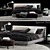 Moderno Minotti Spencer Bed 3D model small image 1