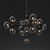 Vintage Glass Chandelier 3D model small image 1