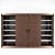 Visionnaire Browine: Italian-made Brown Bookcase with Wood, Leather, and Fabric Materials 3D model small image 1