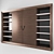 Visionnaire Browine: Italian-made Brown Bookcase with Wood, Leather, and Fabric Materials 3D model small image 2