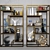 Décor Collection: Rack with Figurines, Vases, Pictures, Candles & Books 3D model small image 1