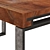 Rustic Industrial Dining Table 3D model small image 2
