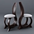 Modern "MONDELUX" Table and Chair Set 3D model small image 3