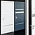 Modern White Filenka Interior Door Set 3D model small image 1