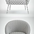 Quilted Hillside Accent Chair: Stylish Comfort for Every Space 3D model small image 3