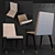 Sleek Sling Side Chair by Baker 3D model small image 1