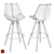 ASTING Bar Stool: Modern Comfort 3D model small image 3