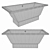 Modern Nordic Vispool Bath 3D model small image 2