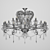 Elegant Chiaro Chandelier: Susanna Collection 3D model small image 1