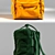  FJALLRAVEN Backpack: 38cm Height, 27cm Width, 13cm Side Walls 3D model small image 2