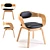 Beech Armrest Chair 3D model small image 1