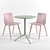 Elliot Osaka Set: Elegant Table & Chairs 3D model small image 1