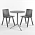 Elliot Osaka Set: Elegant Table & Chairs 3D model small image 2