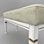 Elegant White Ash Vasko Bench 3D model small image 2