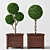 Decorative Plant Set - 70cm 3D model small image 1