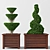 Decorative Plant Set - 70cm 3D model small image 2