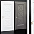 Elegant Neoclassic Door 3D model small image 1