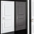 Elegant Solo Neoclassic Doors 3D model small image 1