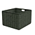 Stylish Rattan Basket: Intricate Design 3D model small image 1