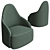 Luxurious Luna Armchair by Signorini & Coco 3D model small image 1