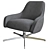 Elegant Retro Swivel Chair 3D model small image 1